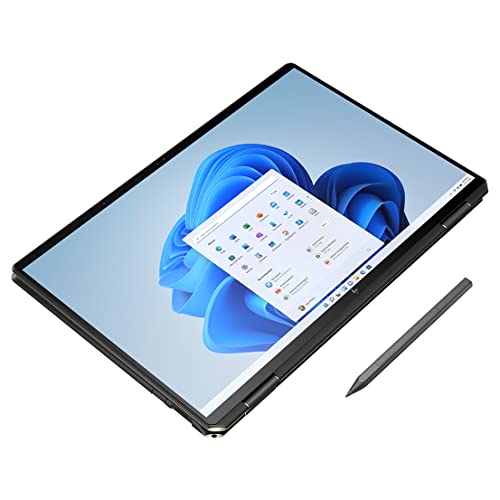 HP 2022 Spectre x360 2-in-1 16" 3K Touchscreen Laptop, Intel Quad-Core i7-11390H, 16GB DDR4 RAM, 512GB PCIe SSD, WiFi 6, Backlit KB, Fingerprint Reader, Thunderbolt, Windows 11 Pro, 64GB Flash Stylus