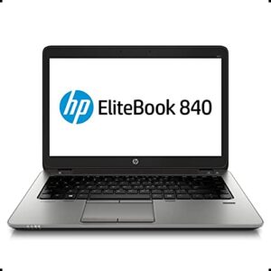 hp 2018 elitebook 840 g1 14inch hd led-backlit anti-glare laptop computer, intel dual-core i5-4300u up to 2.9ghz, 8gb ram, 500gb hdd, usb 3.0, bluetooth, window 10 professional (renewed)