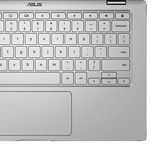 ASUS Chromebook Flip C434 2-In-1 Laptop- 14" Full HD 4-Way NanoEdge Touchscreen, Intel Core M3-8100Y Processor, 8GB RAM, 64GB eMMC Storage, Backlit KB, Chrome OS- C434TA-DS384T Silver