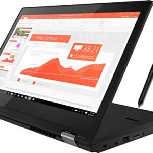 Lenovo ThinkPad L380 Yoga 2-in-1 Laptop, 13.3" FHD Touchscreen, Intel Core i5-8250U, 16GB RAM, 256GB SSD, Fingerprint Reader, Backlit Keyboard, Stylus Pen, Windows 10 Pro (Renewed)