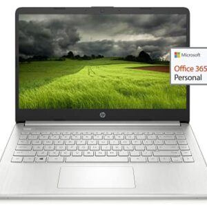 HP 2021 Newest 14in HD Laptop Light-Weight, AMD Athlon 3050U(Up to 3.2GHz), 8GB RAM, 128GB SSD + 64GB eMMC, 1 yr Office365, WiFi, Bluetooth 5, USB-A&C, HDMI, Webcam, Win10S,w/Ghost Manta Accessories