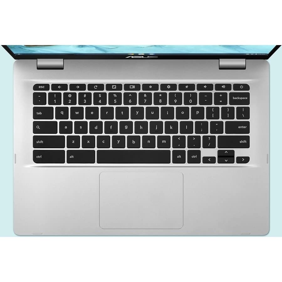 ASUS Chromebook C424M 14-inch FHD (1920 x 1080) Laptop - Intel Celeron N4020 CPU - 4GB RAM - 64GB eMMC Storage - WiFi 5 (802.11ac) - Bluetooth 5.0 - Chromebook OS