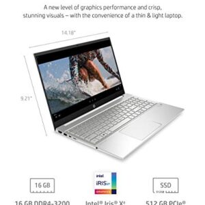 HP Pavilion 15 Laptop, 11th Gen Intel Core i7-1165G7 Processor, 16 GB RAM, 512 GB SSD Storage, Full HD IPS micro-edge Display, Windows 10 Pro, Compact Design, Long Battery Life (15-eg0021nr, 2020)