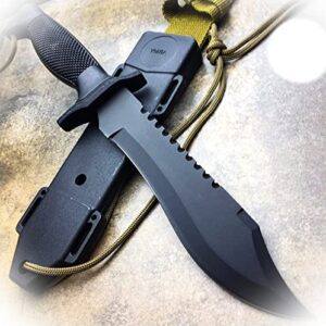 new 12″ army hunting fixed blade tactical survival knife military bowie + sheath new camping outdoor pro tactical elite knife blda-0610