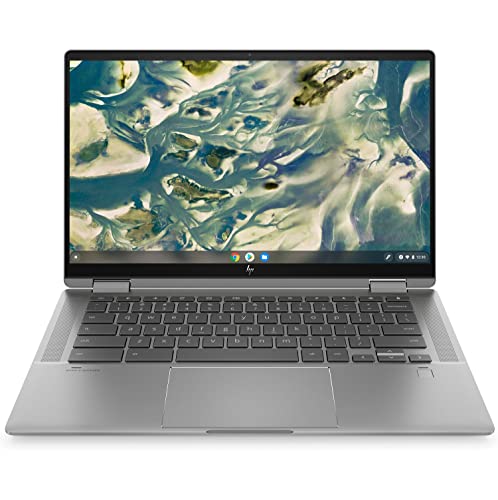 HP Chromebook x360 14c-cc0013dx 14" Full HD (1920 x 1080) IPS Touchscreen, Intel Core i3-1115G4, Intel UHD Graphics, 8 GB DDR4 RAM, 128 GB SSD Storage, Wifi and BT, Chrome OS, Mineral silver (Renewed)