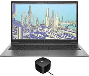 hp zbook firefly g8 home & business laptop (intel i7-1185g7 4-core, 64gb ram, 1tb pcie ssd, quadro t500, 15.6″ 60hz full hd (1920×1080), fingerprint, wifi, win 11 pro) with 120w g4 dock