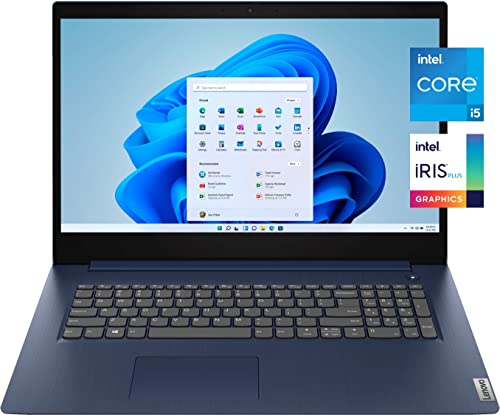 2022 Newest Lenovo IdeaPad 3i Laptop, 17.3" HD+ Display, 11th Gen Intel Core i5-1135G7, Intel Iris Xe Graphics, 20GB RAM, 512GB PCIe SSD, WiFi, Webcam, Fingerprint Reader, Windows 11 Home, Blue