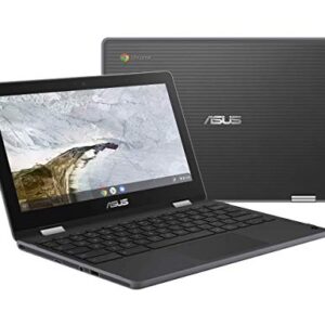 Asus Chromebook Flip C214MA-YS02T-S Water Resistant Chromebook Laptop, 11.6 inch 360 Touchscreen 2 in 1, Intel N4000, 4GB LPDDR4 RAM, 32GB Storage, Mil-Std 810G Design, Chrome OS, Stylus (Renewed)