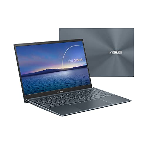 Thin & Light ASUS Zenbook 14.0" FHD IPS Laptop, AMD Ryzen 5 5500U, NVIDIA GeForce MX450, Wi-Fi 6, HD Webcam, Backlit KB, USB-C, HDMI, Windows 11 (8GB RAM | 512GB PCIe SSD)