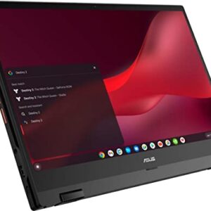 ASUS Cloud Gaming Chromebook Vibe CX55 Flip 15.6" Touchscreen 144Hz FHD 2-in-1 Laptop, Intel Quad-Core i5-1135G7 (Beat i7-1065G7), 8GB LPDDR4X RAM, 256GB PCIe SSD, WiFi 6, Bluetooth 5, Grey, Chrome OS