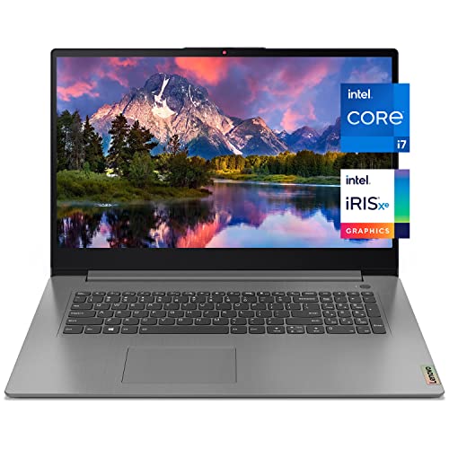 Lenovo IdeaPad 3 Laptop, 17.3" HD+ Display, Intel Core i7-1165G7, Intel Iris Xe Graphics, Wi-Fi 6, Fingerprint Reader, Long Battery Life, Windows 11 (36GB RAM | 1TB PCIe SSD)