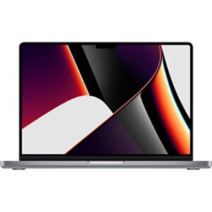 apple macbook pro 14″ with liquid retina xdr display, m1 pro chip with 10-core cpu and 16-core gpu, 32gb memory, 1tb ssd, space gray, late 2021
