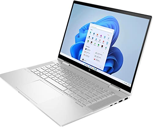 HP Envy X360 15 15t 2-in-1 Touchscreen (Intel 12th Gen i7-1255U, 32GB RAM, 1TB SSD, Active Stylus) 15.6" FHD IPS Laptop, Long Battery Life, Backlit KB, Thunderbolt 4, IST Computers Bag, Win 11 Home