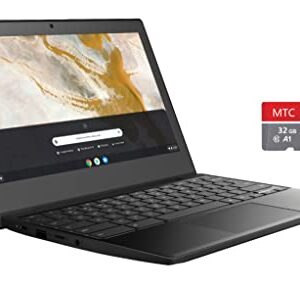 Lenovo Chromebook 11" HD Laptop, AMD A-Series A6 Processor, AMD Radeon Graphics, 4GB DDR4 Memory, 64GB Storage (32GB eMMC+MTC 32GB Flash Memory), Long-Lasting Battery, Chrome OS, Onyx Black