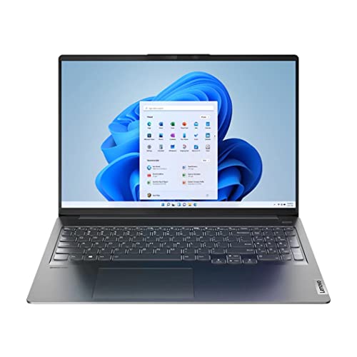 Lenovo IdeaPad 5Pro Laptop, 16'' QHD (2560x1600) IPS, AMD 6-Core Ryzen 5600H (Beat i7-1255U), 8GB RAM, 512GB PCIe SSD, USB-C, HDMI, SD Card Reader, Webcam, Backlit Keyboard, KeyPad, Win 11 Storm Grey