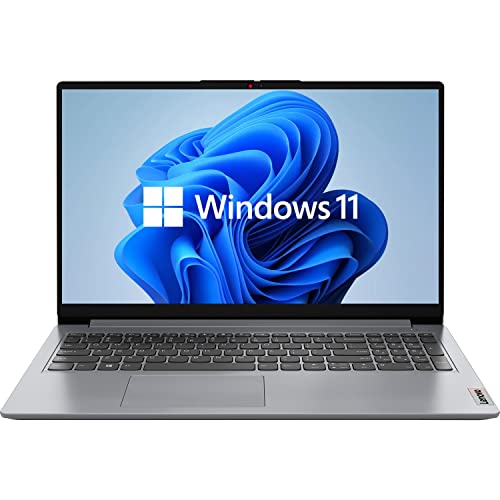 Lenovo 15.6" IdeaPad 1 Laptop, AMD Dual-core Processor, 15.6" HD Anti-Glare Display, Wi-Fi 6 and Bluetooth 5.0, HDMI, Windows 11 Home in S Mode(12GB RAM | 256GB SSD)