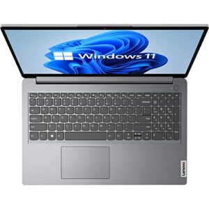 Lenovo 15.6" IdeaPad 1 Laptop, AMD Dual-core Processor, 15.6" HD Anti-Glare Display, Wi-Fi 6 and Bluetooth 5.0, HDMI, Windows 11 Home in S Mode(12GB RAM | 256GB SSD)