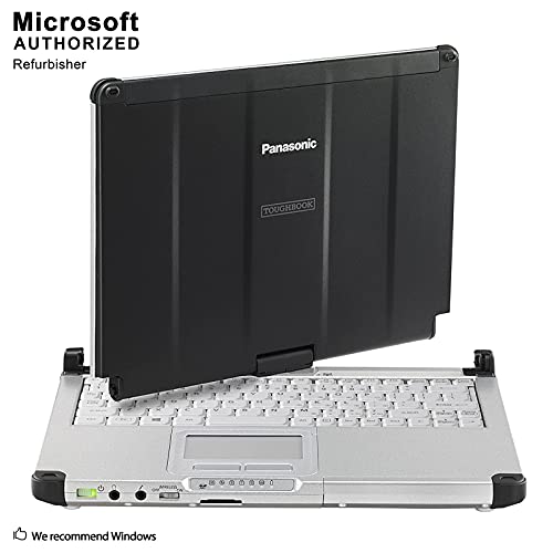 Panasonic Toughbook CF-C2 12.5 Inch Laptop , Intel Core i5 4300U up to 2.9GHz, 8G DDR3L, 512G SSD, WiFi, USB 3.0, VGA, HDMI, Windows 10 64 Bit-Multi-Language, English/Spanish/French(CI5) (Renewed)