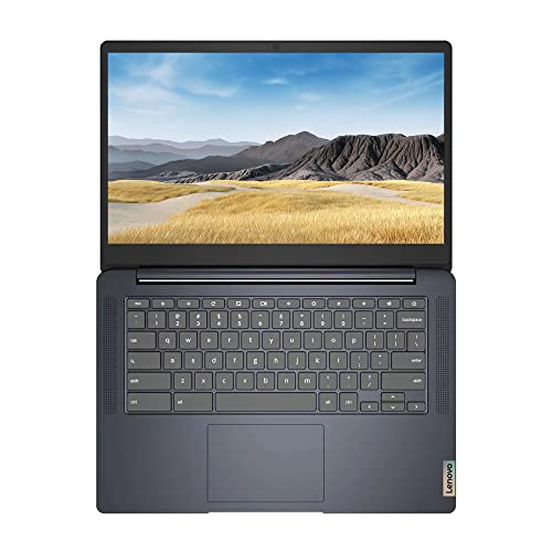 Lenovo 14" Chromebook Laptop (Latest Model), MediaTek 8-Core Processor, 4GB LPDDR4X RAM, 64GB eMMC, Wi-Fi, Webcam, USB-C, Long Battery Life, NLY MP, Abyss Blue, Chrome OS