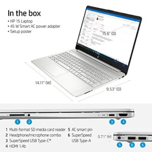 HP 2021 Newest 15.6" Micro-Edge HD Laptop, Intel Core i3-1115G4 up to 4.1GHz (Beat i5-1035G4), 16GB RAM, 512GB NVMe SSD, Numpad, Lightweight, WiFi, Bluetooth, Webcam, Fast Charge, HDMI, Win10 S