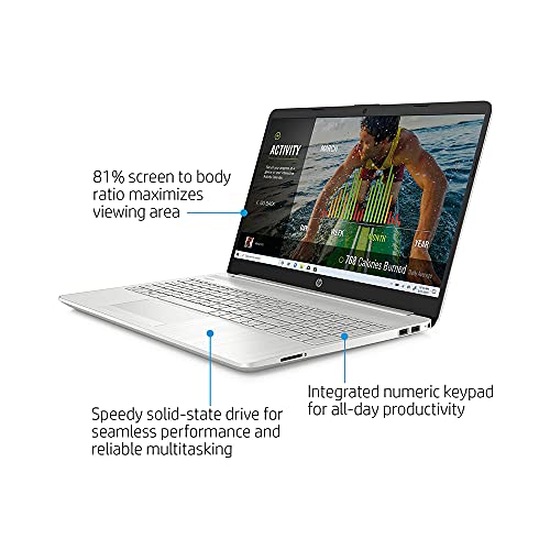 2022 HP 15.6" FHD Laptop Computer, 11th Gen Intel Core i5-1135G7(Beats Intel i7-1065G7), 16GB RAM, 512GB PCIe SSD, Iris X Graphics, HD Webcam, HDMI, Bluetooth, Win11, Silver, 32GB USB Card