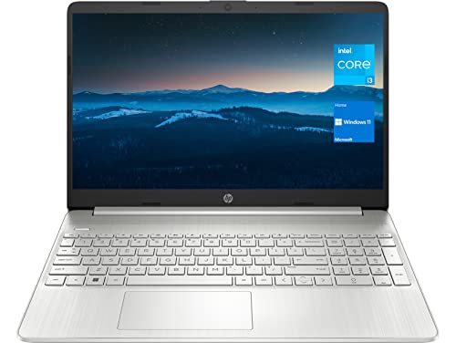 HP 15 Notebook, 15.6" HD Screen Laptop, Intel Core i3-1115G4, 16GB DDR4 RAM, 1TB SSD, Webcam, HDMI, Wi-Fi, Windows 11 Home, Natural Silver