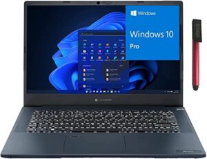 toshiba 2023 dynabook tecra a40-k 14″ fhd business laptop, 12th gen intel 12 cores i7-1260p, 64gb ddr4 ram, 1tb pcie ssd, wifi 6, bt 5.2, backlit keyboard, windows 10 pro, broag 64gb flash drive