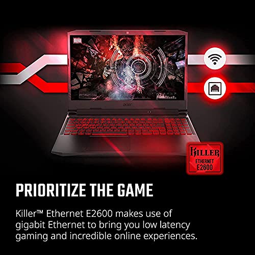 Acer Nitro 5 Gaming Laptop, Intel i5-10300H 4.5GHz, NVIDIA GeForce RTX 3050 4GB GDDR6, 15.6" FHD IPS 144Hz Display, Wi-Fi 6, Type-C, Backlit KB, Win 10, w/Accessories (16GB RAM | 512GB PCIe SSD)