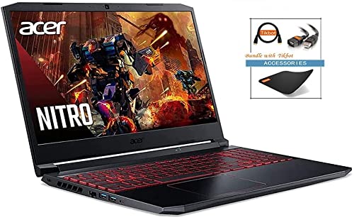 Acer Nitro 5 Gaming Laptop, Intel i5-10300H 4.5GHz, NVIDIA GeForce RTX 3050 4GB GDDR6, 15.6" FHD IPS 144Hz Display, Wi-Fi 6, Type-C, Backlit KB, Win 10, w/Accessories (16GB RAM | 512GB PCIe SSD)