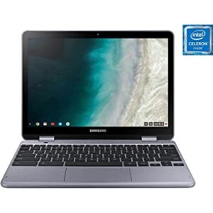 Samsung - Plus 2-in-1 12.2" Touch-Screen Chromebook - Intel Celeron - 4GB Memory - 32GB eMMC Flash Memory - Stealth Silver