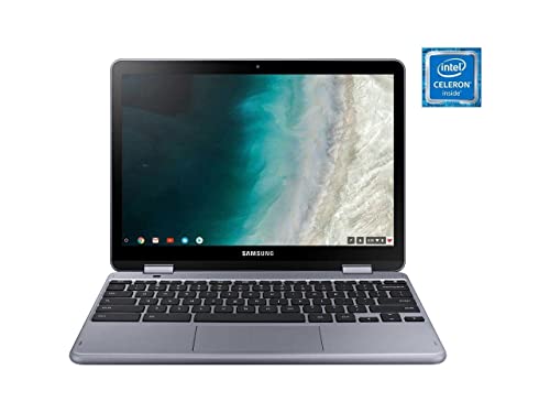 Samsung - Plus 2-in-1 12.2" Touch-Screen Chromebook - Intel Celeron - 4GB Memory - 32GB eMMC Flash Memory - Stealth Silver