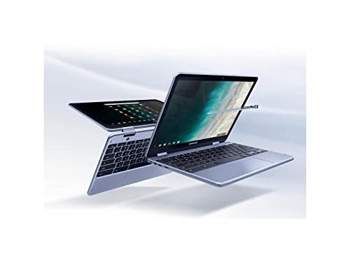 Samsung - Plus 2-in-1 12.2" Touch-Screen Chromebook - Intel Celeron - 4GB Memory - 32GB eMMC Flash Memory - Stealth Silver