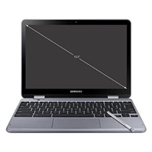 Samsung - Plus 2-in-1 12.2" Touch-Screen Chromebook - Intel Celeron - 4GB Memory - 32GB eMMC Flash Memory - Stealth Silver