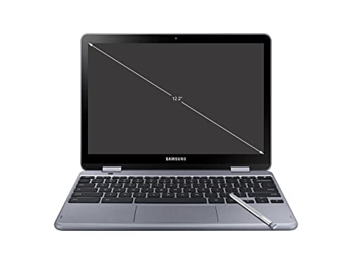 Samsung - Plus 2-in-1 12.2" Touch-Screen Chromebook - Intel Celeron - 4GB Memory - 32GB eMMC Flash Memory - Stealth Silver