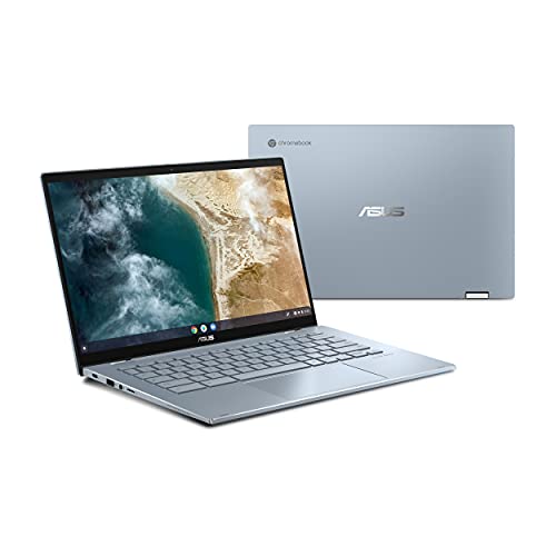 ASUS Chromebook Flip CX5, 14" Touchscreen FHD Display, Intel Core i7-1160G7 Processor, 512GB PCIe SSD, 16GB RAM, Garaged USI Stylus, Backlit KB, Wi-Fi 6, Chrome OS, Aluminum, CX5400FMA-DN762T-S