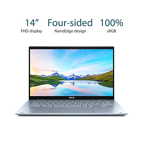 ASUS Chromebook Flip CX5, 14" Touchscreen FHD Display, Intel Core i7-1160G7 Processor, 512GB PCIe SSD, 16GB RAM, Garaged USI Stylus, Backlit KB, Wi-Fi 6, Chrome OS, Aluminum, CX5400FMA-DN762T-S