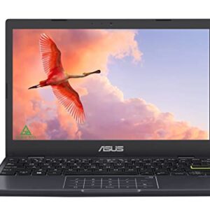 ASUS 2022 11.6" HD Laptop, Intel Celeron N4020 Processor, 4GB RAM, 64GB eMMC Flash Memory, Intel HD Graphics, HD Webcam, Star Black, Windows 11 S, 32GB SnowBell USB Card