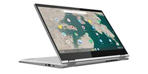 lenovo chromebook c340 2-in-1 convertible laptop in silver intel processor up to 3.6ghz 4gb ddr4 32gb emmc 11.6in ips touchscreen bt webcam (renewed)