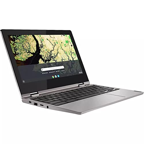 Lenovo Chromebook C340 2-in-1 Convertible Laptop in Silver Intel Processor up to 3.6Ghz 4GB DDR4 32GB eMMC 11.6in IPS Touchscreen BT Webcam (Renewed)