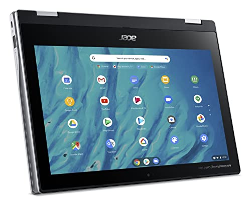 Acer Spin 311-2H 11.6" 2-in-1 Touchscreen Chromebook (Intel 4-Core Celeron N4000, 64GB eMMC, 4GB RAM, Stylus, Webcam, IPS) Flip Convertible Home & Education Laptop, IST Computers Pen, Chrome OS