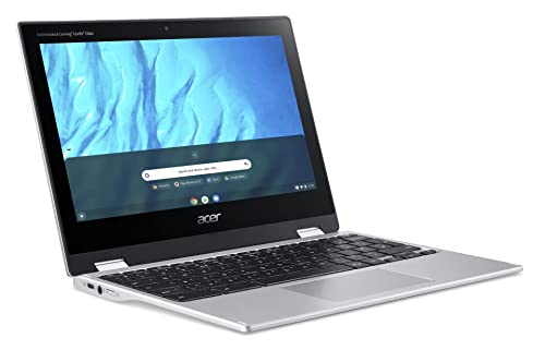 Acer Spin 311-2H 11.6" 2-in-1 Touchscreen Chromebook (Intel 4-Core Celeron N4000, 64GB eMMC, 4GB RAM, Stylus, Webcam, IPS) Flip Convertible Home & Education Laptop, IST Computers Pen, Chrome OS