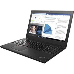 Lenovo ThinkPad T560 Intel Core i5-6300U X2 2.4GHz 8GB 500GB 15.6 inches, Black (Renewed)