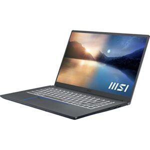 msi prestige 15 thin and performance driven laptop: 15.6″ fhd 1080p, intel core i7-1195g7, nvidia geforce gtx 1650, 16gb, 1tb ssd, thunderbolt, wifi 6e, win10pro, carbon gray (a11sc-044)