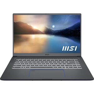 MSI Prestige 15 Thin and Performance Driven Laptop: 15.6" FHD 1080p, Intel Core i7-1195G7, NVIDIA GeForce GTX 1650, 16GB, 1TB SSD, Thunderbolt, WiFi 6E, Win10PRO, Carbon Gray (A11SC-044)