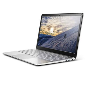 BROAGE 15.6" FHD Laptop Computer, Intel Quad-Core i5-8250U up to 3.4GHz, 8GB RAM, 512GB SSD, 5G WiFi, RJ45 Ethernet, HDMI, USB 3.0, HDMI, Webcam, Backlit Keyboard, Silver, Windows 10 Home, Remote Work