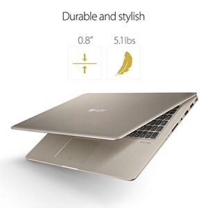 ASUS VivoBook Thin and Light Gaming Laptop, 15.6" Full HD, Intel Core i7-7700HQ Processor, 16GB DDR4 RAM, 256GB SSD+1TB HDD, GeForce GTX 1050 4GB, backlit Keys - M580VD-EB76