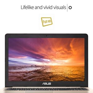 ASUS VivoBook Thin and Light Gaming Laptop, 15.6" Full HD, Intel Core i7-7700HQ Processor, 16GB DDR4 RAM, 256GB SSD+1TB HDD, GeForce GTX 1050 4GB, backlit Keys - M580VD-EB76
