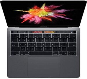 apple macbook pro 13.3″ mpxv2ll/a mid 2017 with touch bar – intel core i7 3.5ghz, 16gb ram, 256gb ssd – space gray (renewed)