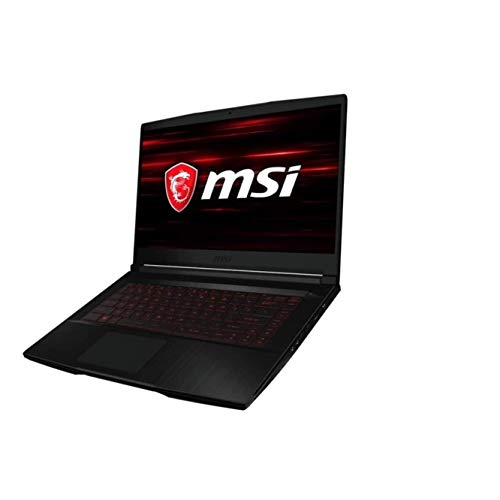 MSI Computer GF63, NVIDIA GeForce GTX 1650 Graphics, 15.6" 8GB 256GB Intel Core i5-10300H X4 2.5GHz Win10, Black