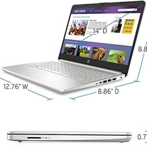 HP 2022 New Flagship 14 Laptop: 14" FHD IPS Display, Dynamic 4-Core Intel i3-1125G4(Upto 3.7GHz), 16GB RAM, 256GB SSD, UHD Graphics, Backlit-KYB, FP-Reader, WiFi, Fast Charge, HDMI, USB-C, Win10S, TF